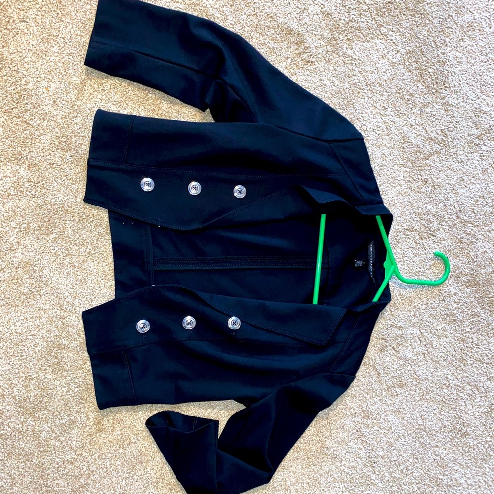 WHBM Black Quarter Sleeve Jacket